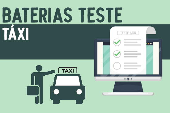 baterias de testes de táxi